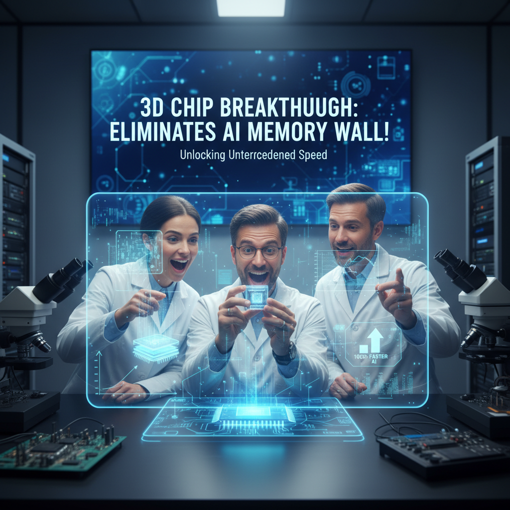 3D Chip Breakthrough Claims to Solve AI’s “Memory Wall” Problem