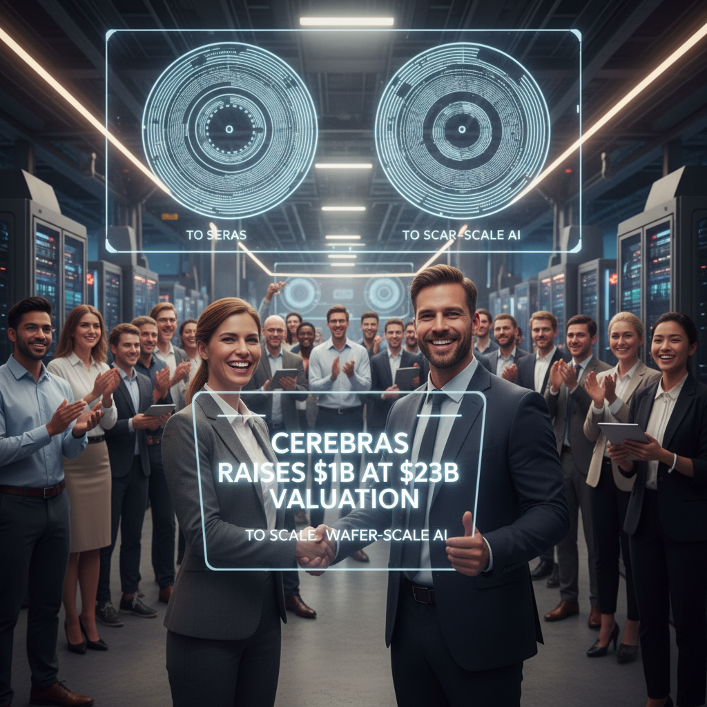 Cerebras Raises $1 Billion at $23 Billion Valuation to Scale Wafer-Scale AI