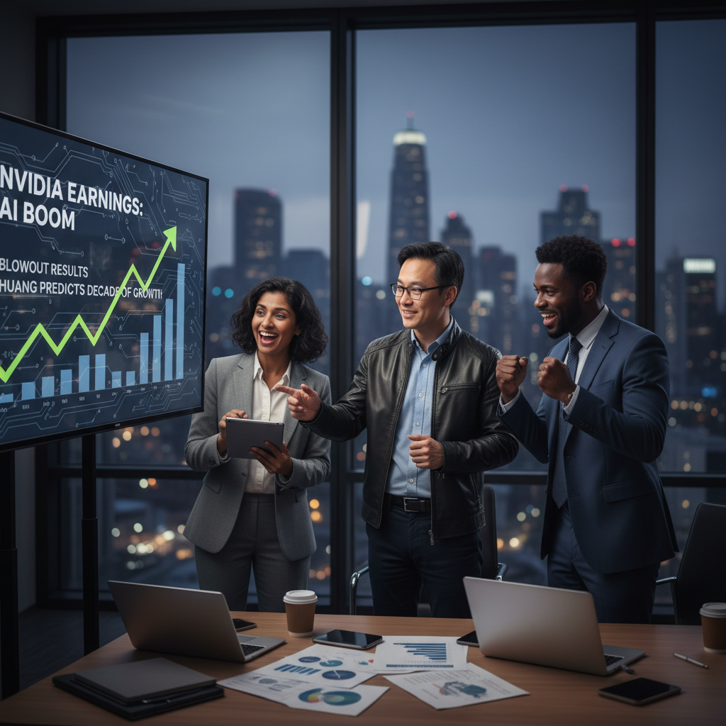 Nvidia Posts Blowout Earnings, Jensen Huang Declares AI Decade Has Just Begun