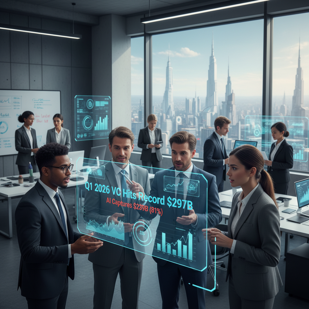 AI Dominates Q1 2026 Venture Funding, Shattering Records with $297 Billion Investment Surge